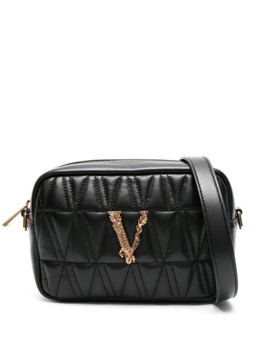 Virtus Leather Crossbody Bag - Versace - Modalova