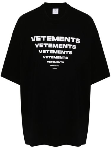 VETEMENTS - Logo Cotton T-shirt - VETEMENTS - Modalova
