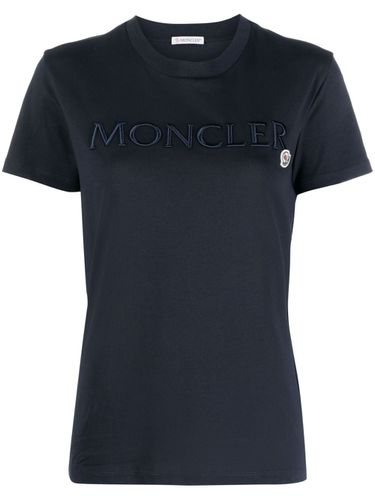 MONCLER - Logo Cotton T-shirt - Moncler - Modalova