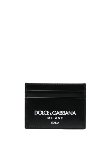 Leather Credit Card Case - Dolce & Gabbana - Modalova