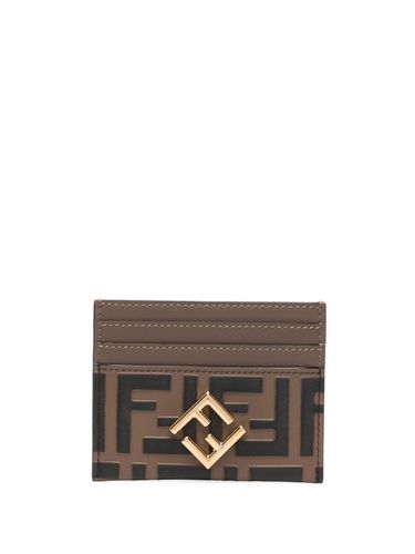 Ff Diamonds Leather Card Case - Fendi - Modalova