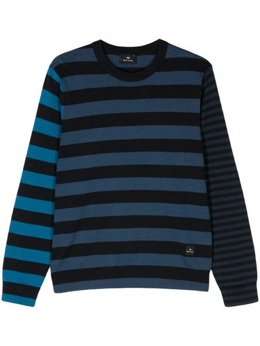 Striped Cotton Crewneck Sweater - PS Paul Smith - Modalova