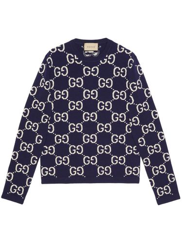 Gg Supreme Wool Crewneck Sweater - Gucci - Modalova