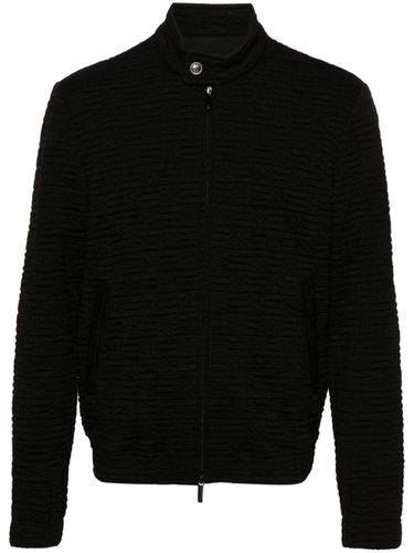 Wool Blend Zipped Jacket - Emporio Armani - Modalova
