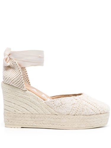 Yucatán Crochet Cotton Wedge Espadrilles - Manebi - Modalova