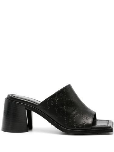 MARINE SERRE - Leather Heel Mules - Marine Serre - Modalova