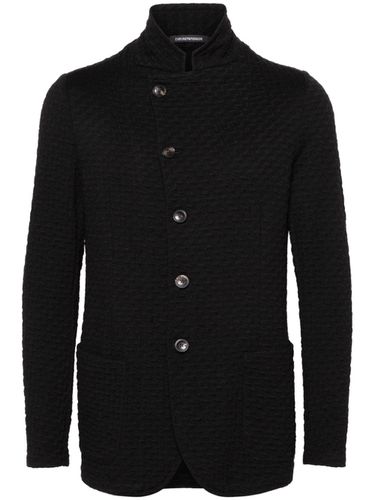Wool Blend Blazer Jacket - Emporio Armani - Modalova