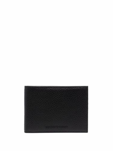 Logo Leather Wallet - Emporio Armani - Modalova