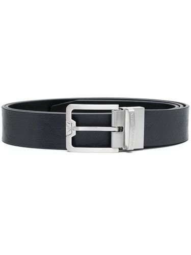EMPORIO ARMANI - Logo Leather Belt - Emporio Armani - Modalova