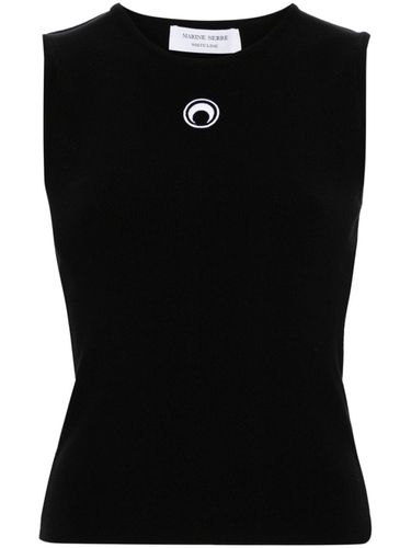 Logo Sleeveless Pullover - Marine Serre - Modalova