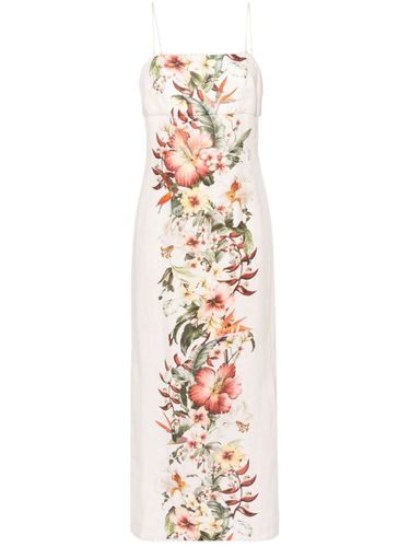 Floral Print Linen Pencil Dress - Zimmermann - Modalova