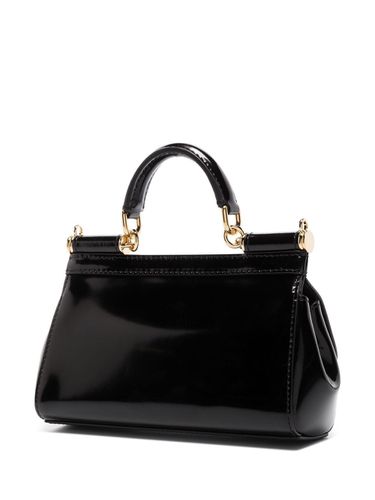 Sicily Small Shiny Leather Handbag - Dolce & Gabbana - Modalova