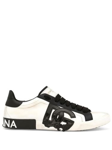 Portofino Leather Sneakers - Dolce & Gabbana - Modalova