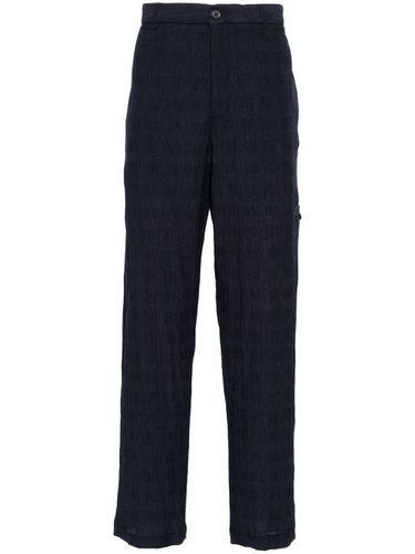 Check Motif Trousers - Emporio Armani - Modalova