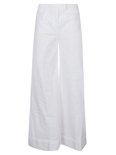 Cotton Flared Trousers - Via Masini 80 - Modalova