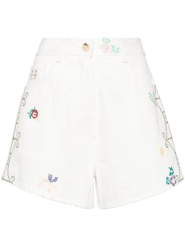 Embroidered Cotton Shorts - Forte Forte - Modalova