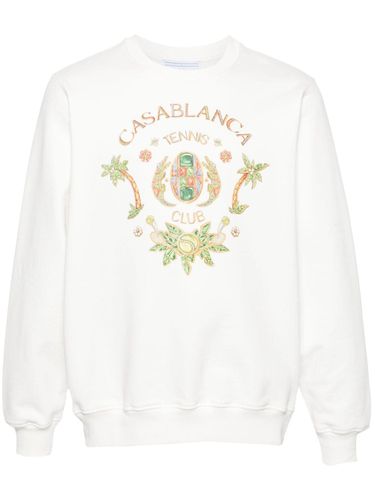 Logo Organic Cotton Sweatshirt - Casablanca - Modalova