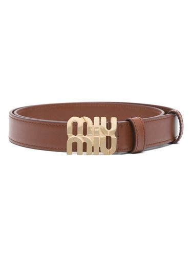 MIU MIU - Leather Belt - Miu Miu - Modalova