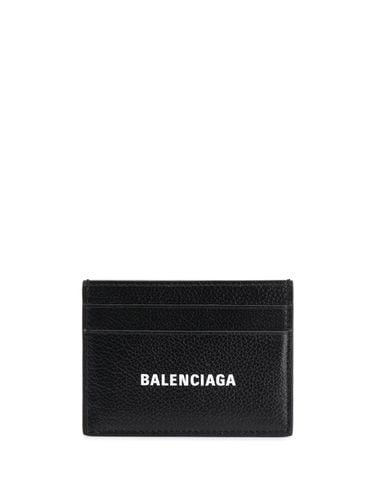 Leather Credit Card Case - Balenciaga - Modalova