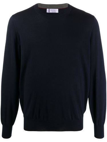 Wool Crewneck Sweater - Brunello Cucinelli - Modalova