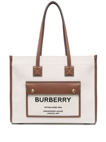 BURBERRY - Small Canvas Tote Bag - Burberry - Modalova