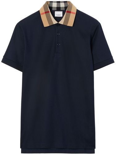 Check Collar Cotton Polo Shirt - Burberry - Modalova