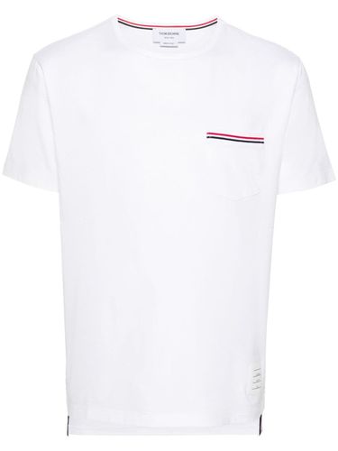 THOM BROWNE - Rwb Cotton T-shirt - Thom Browne - Modalova