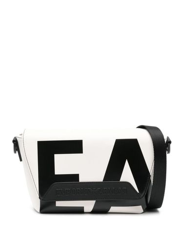 Logo Leather Shoulder Bag - Emporio Armani - Modalova