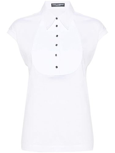 Sleeveless Cotton Shirt Top - Dolce & Gabbana - Modalova