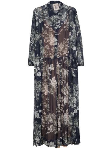 Manuela Flower Print Long Dress - Semicouture - Modalova