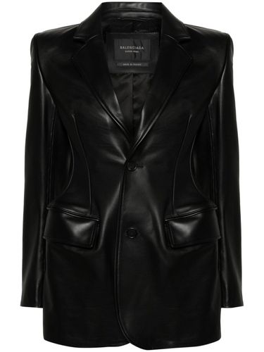 Hourglass Leather Jacket - Balenciaga - Modalova