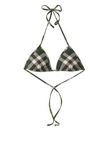 Checked Triangle Bikini Top - Burberry - Modalova