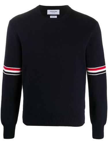 THOM BROWNE - Rwb Cotton Sweater - Thom Browne - Modalova