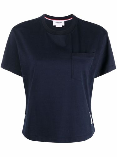 Boxy Fit Cotton T-shirt - Thom Browne - Modalova
