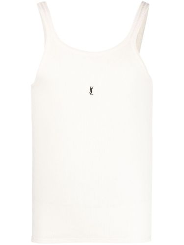 Cassandre Cotton Tank Top - Saint Laurent - Modalova