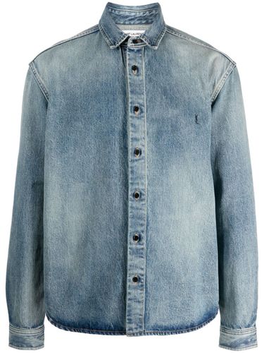 SAINT LAURENT - Denim Cotton Shirt - Saint Laurent - Modalova