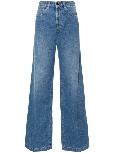 Wide Leg Denim Jeans - Emporio Armani - Modalova