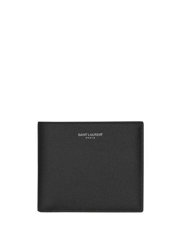 East/west Leather Wallet - Saint Laurent - Modalova