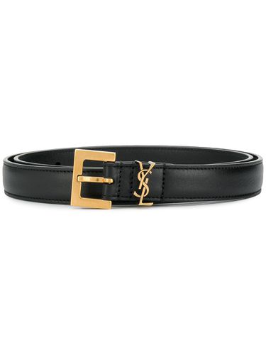 Cassandre Leather Belt - Saint Laurent - Modalova