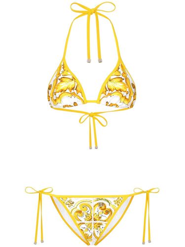 Maiolica Print Bikini Set - Dolce & Gabbana - Modalova