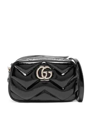 Gg Marmont Small Patent Leather Shoulder Bag - Gucci - Modalova