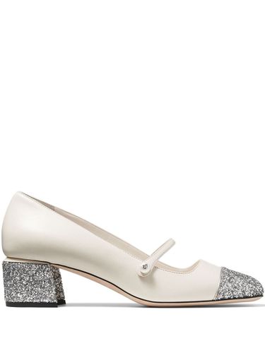 Elisa 45 Glittered Leather Pumps - Jimmy Choo - Modalova