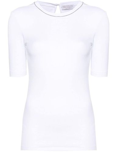 Cotton 3/4 Sleeve T-shirt - Brunello Cucinelli - Modalova