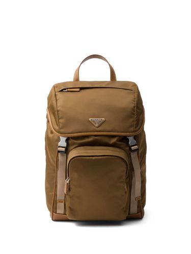 Re-nylon And Leather Backpack - Prada - Modalova