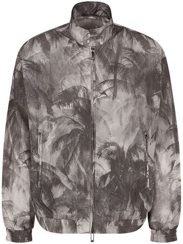 Nylon Printed Blouson Jacket - Emporio Armani - Modalova