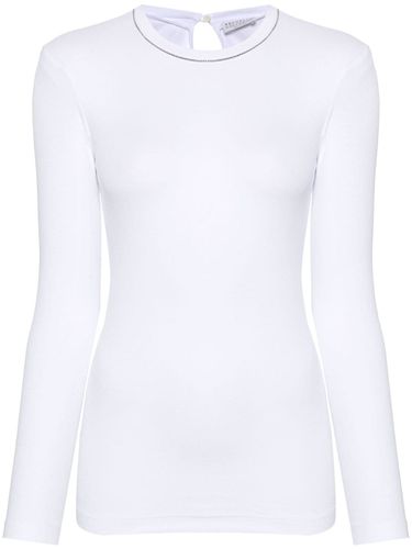 Cotton Long Sleeves T-shirt - Brunello Cucinelli - Modalova