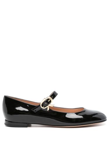 Mary Ribbon 05 Patent Leather Ballet Flats - Gianvito Rossi - Modalova