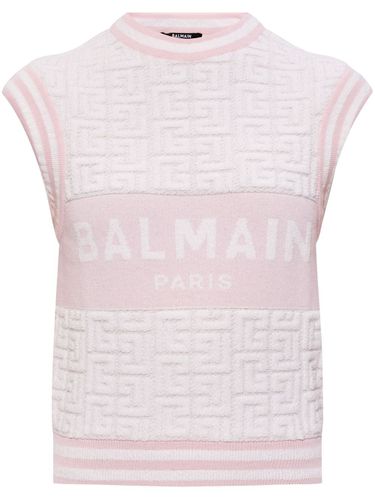 BALMAIN - Monogram Logo Tank Top - Balmain - Modalova