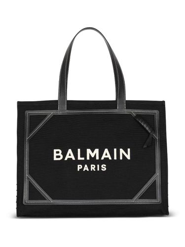 B-army Medium Canvas And Leather Tote Bag - Balmain - Modalova