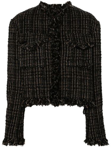 SACAI - Tweed Wool Short Jacket - Sacai - Modalova